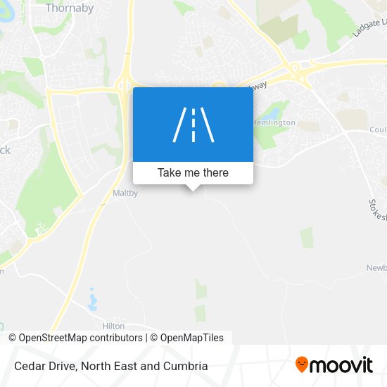 Cedar Drive map