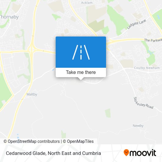 Cedarwood Glade map
