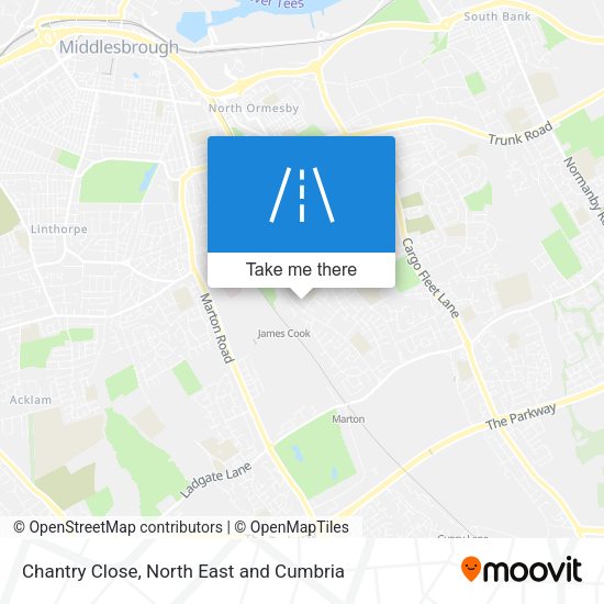 Chantry Close map