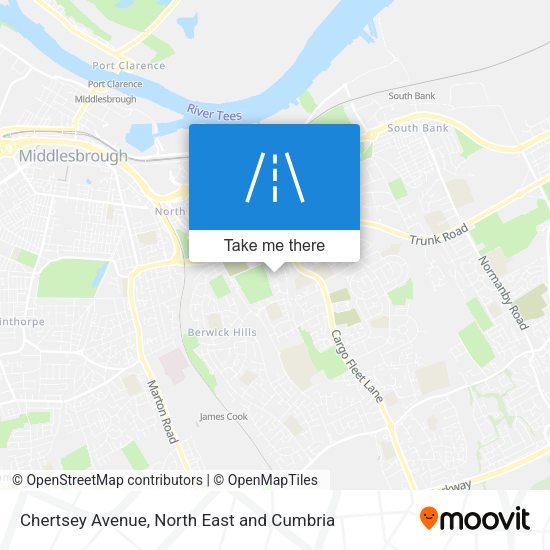 Chertsey Avenue map