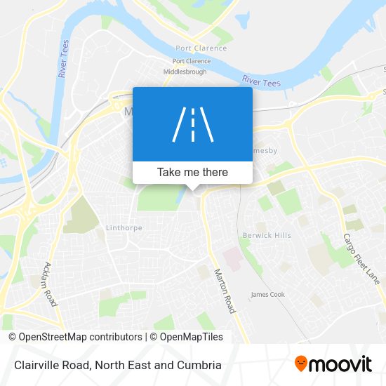 Clairville Road map