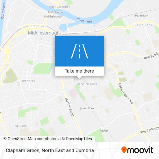Clapham Green map