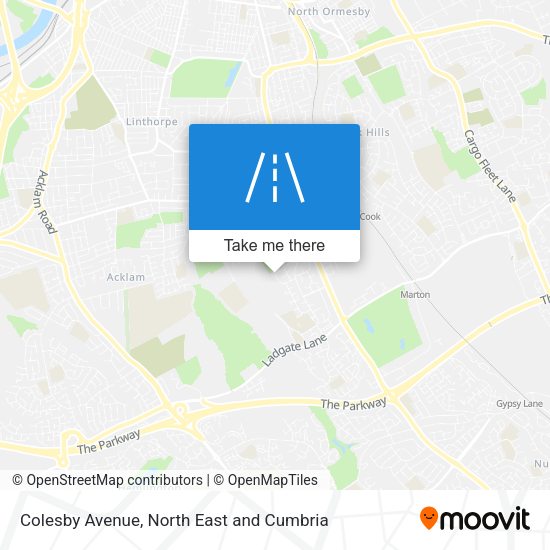 Colesby Avenue map