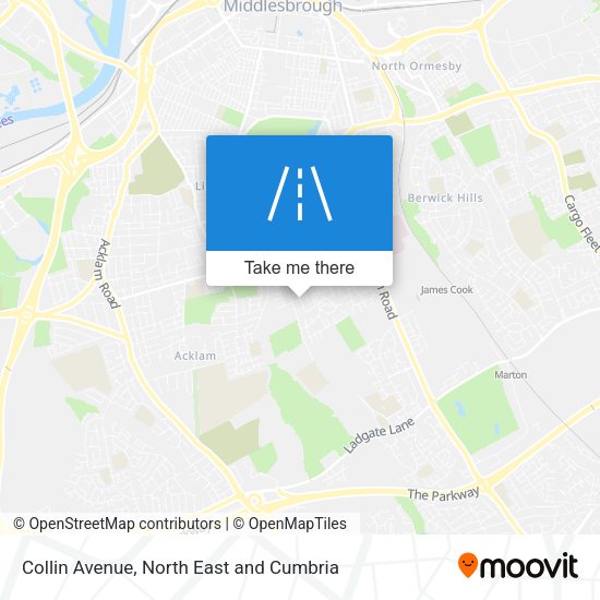 Collin Avenue map