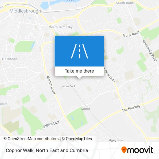 Copnor Walk map