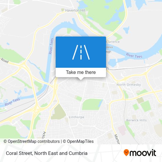 Coral Street map