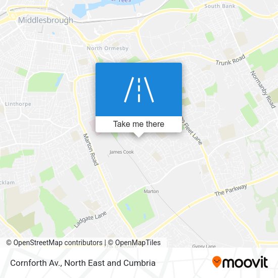 Cornforth Av. map