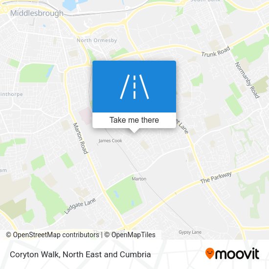 Coryton Walk map