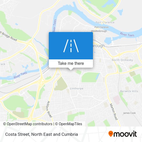 Costa Street map