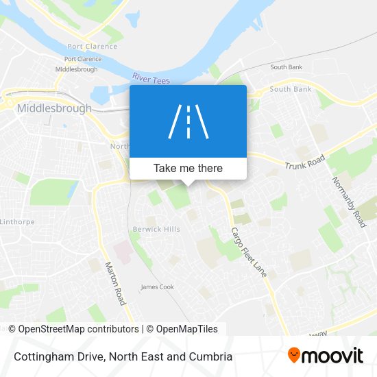 Cottingham Drive map