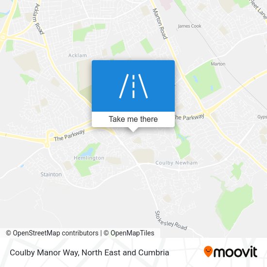 Coulby Manor Way map