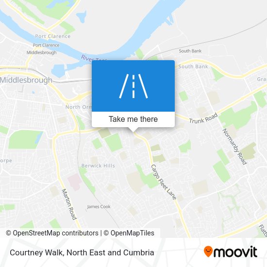 Courtney Walk map
