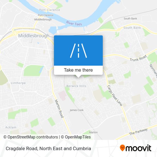 Cragdale Road map
