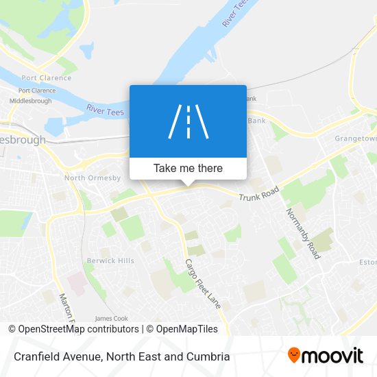 Cranfield Avenue map
