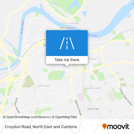 Croydon Road map