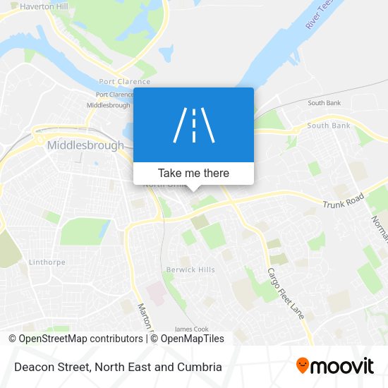 Deacon Street map