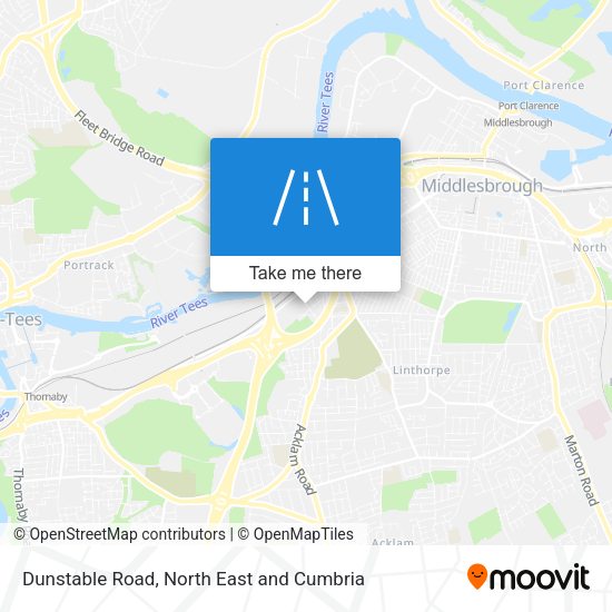 Dunstable Road map