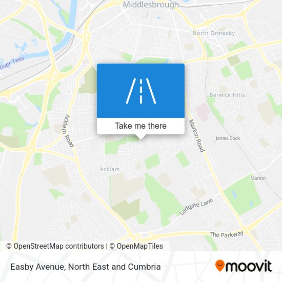 Easby Avenue map
