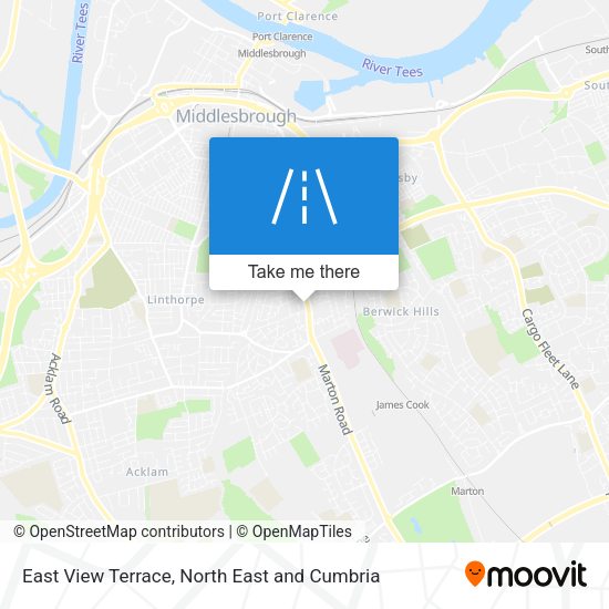 East View Terrace map