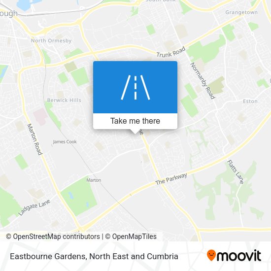 Eastbourne Gardens map