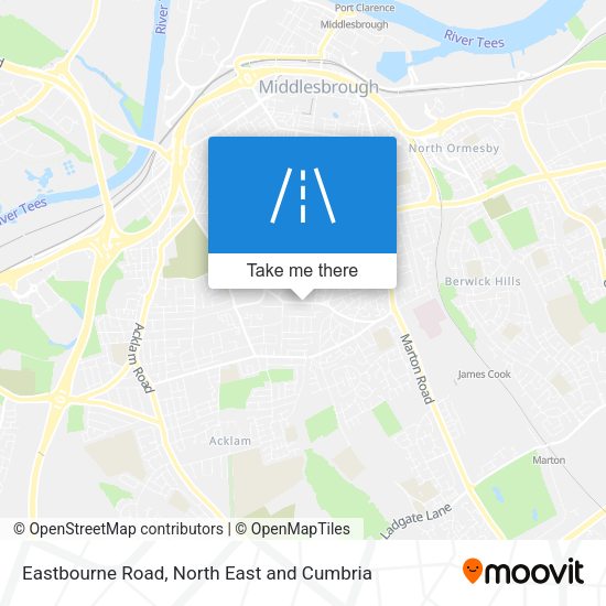 Eastbourne Road map