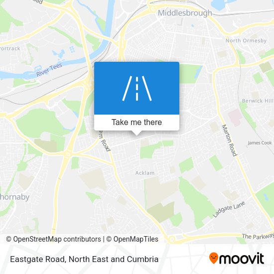 Eastgate Road map