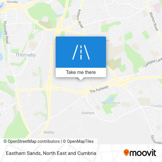 Eastham Sands map