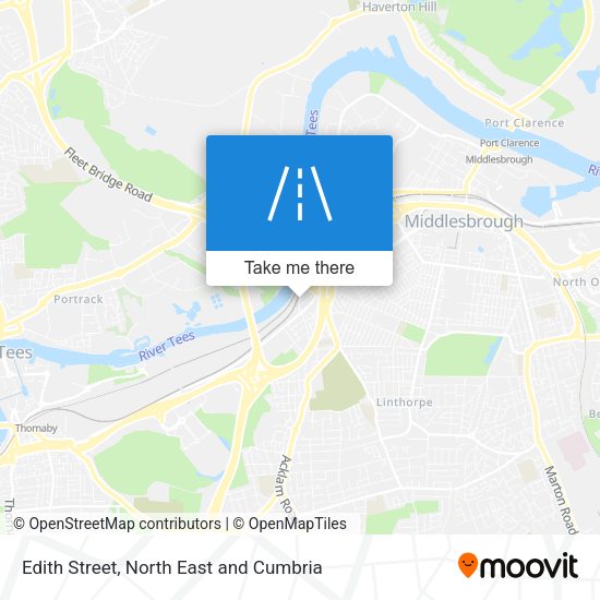 Edith Street map