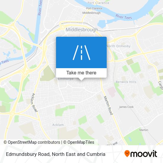 Edmundsbury Road map