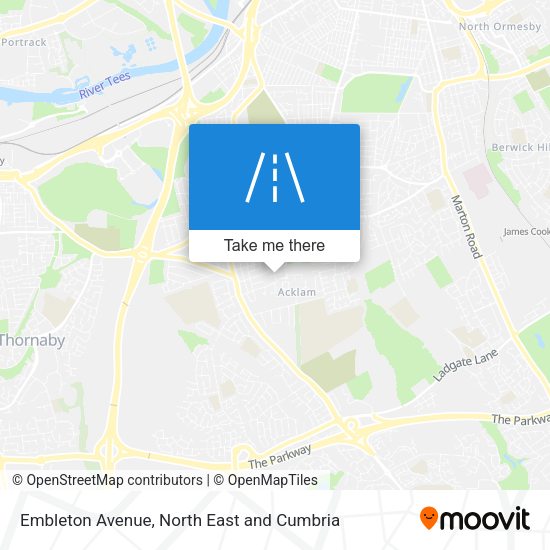 Embleton Avenue map