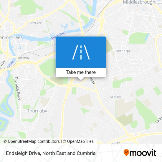 Endsleigh Drive map
