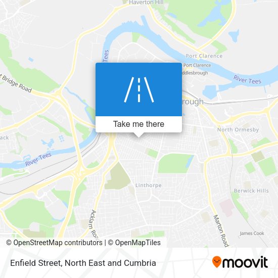 Enfield Street map