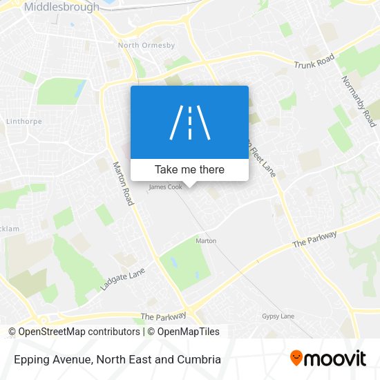 Epping Avenue map