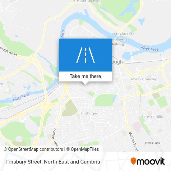 Finsbury Street map