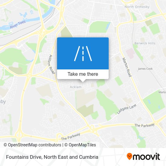 Fountains Drive map