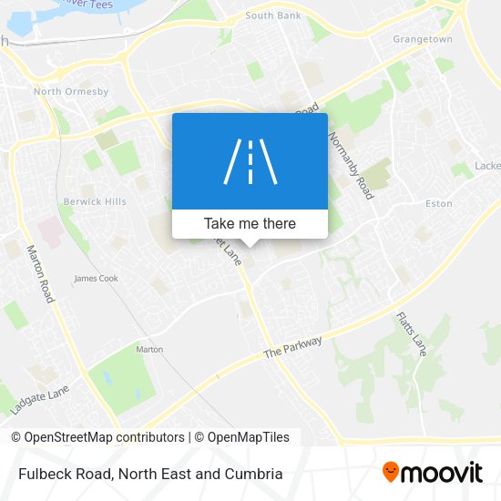Fulbeck Road map