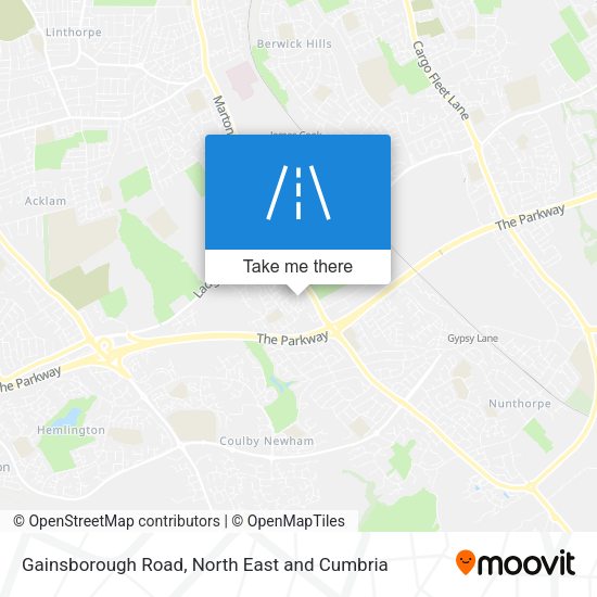 Gainsborough Road map
