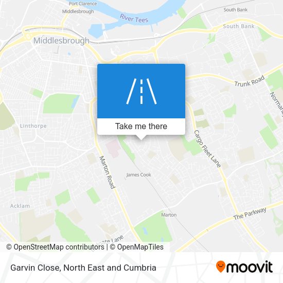 Garvin Close map