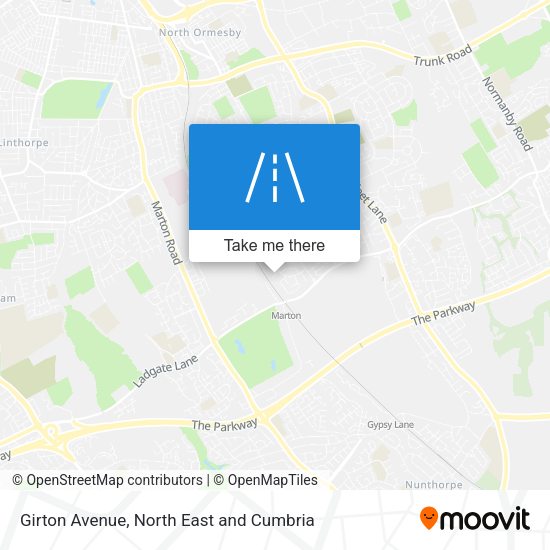 Girton Avenue map
