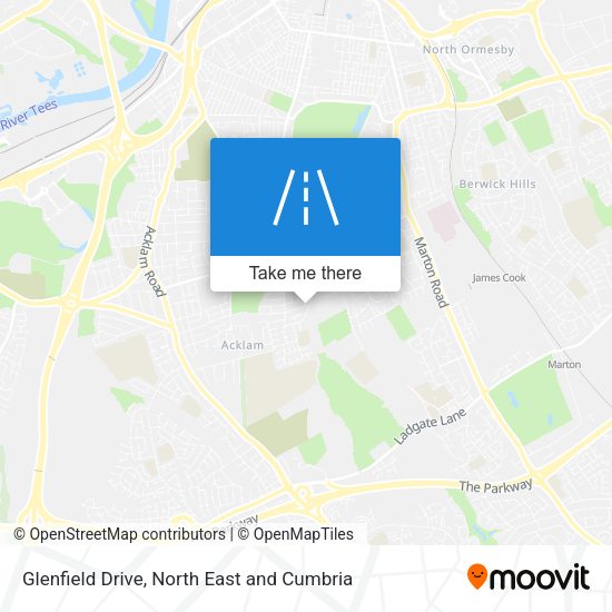 Glenfield Drive map