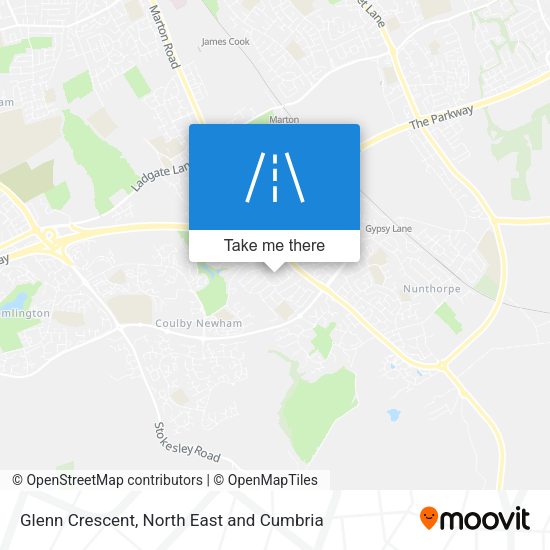Glenn Crescent map