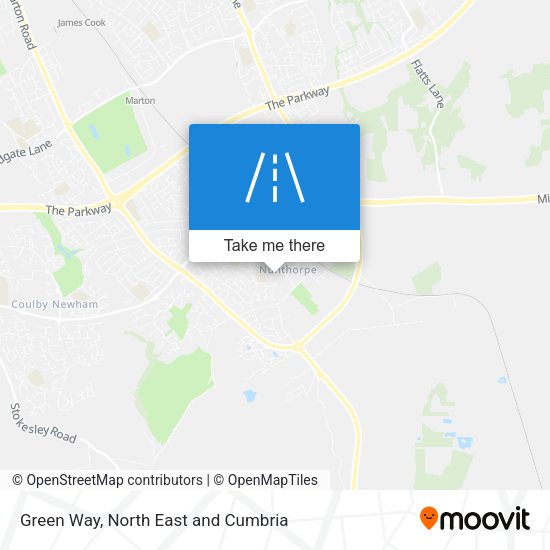Green Way map