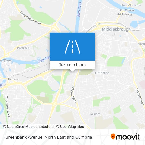 Greenbank Avenue map