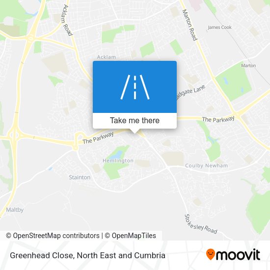Greenhead Close map