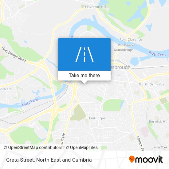Greta Street map