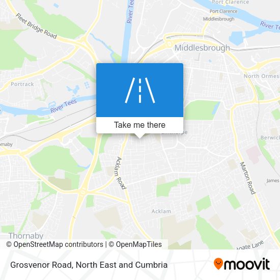 Grosvenor Road map