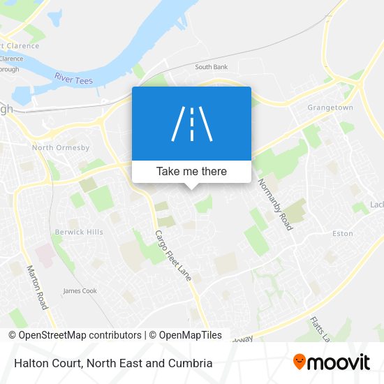 Halton Court map
