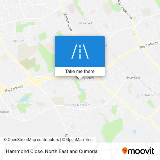 Hammond Close map
