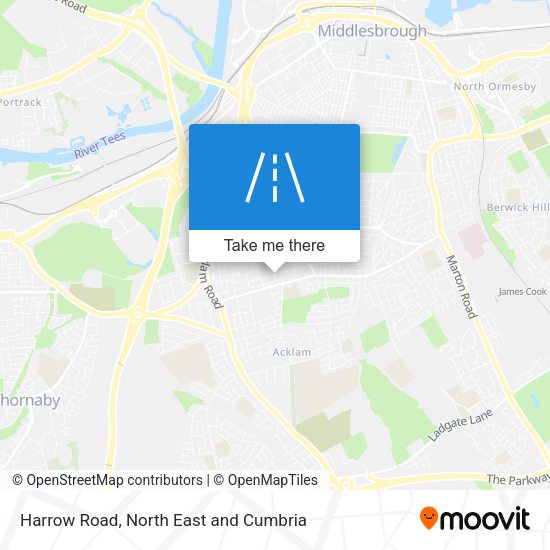 Harrow Road map