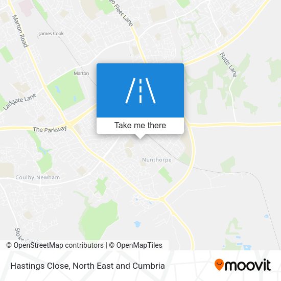 Hastings Close map